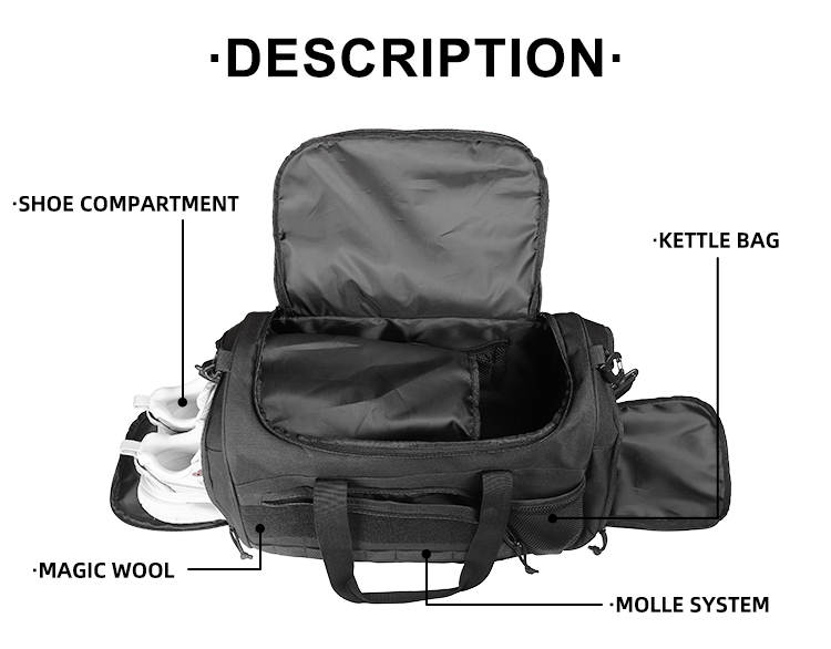 Duffle Bag Black Color OEMBS54