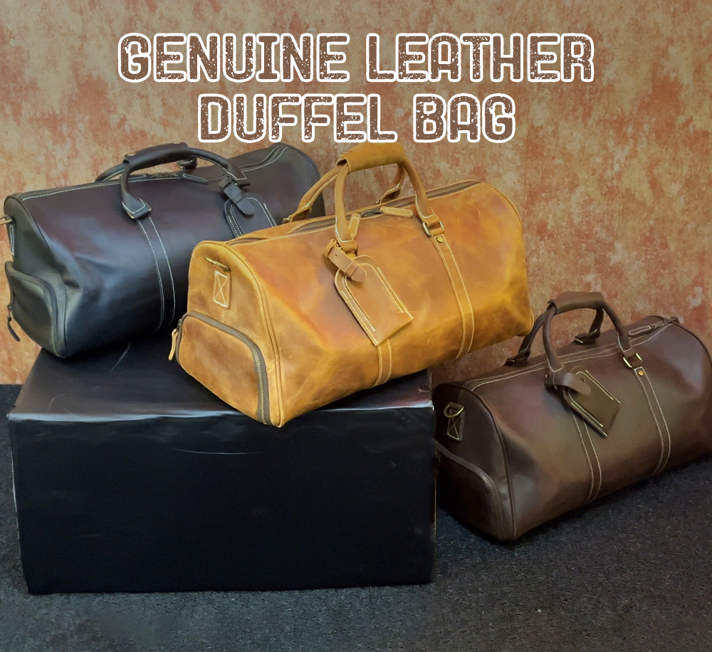 Crazy Horse Leather Duffle Bag OEMBS44