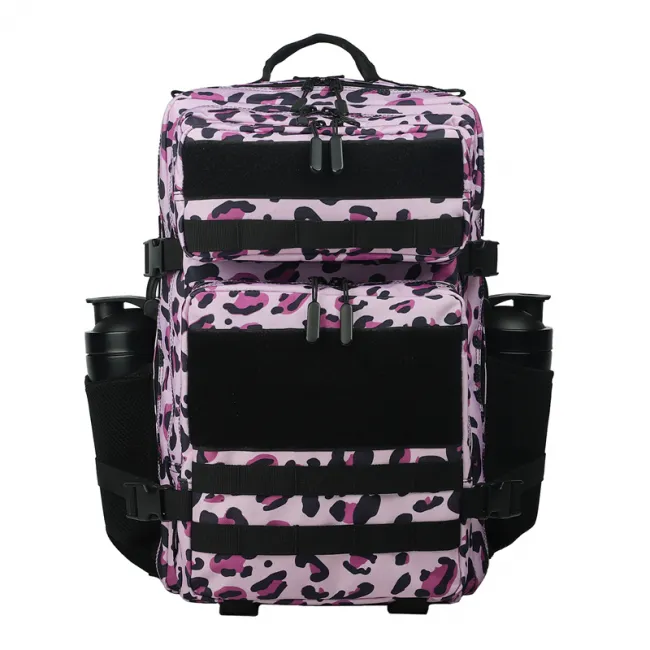 Pink Leopard Print Gym Backpack CA001