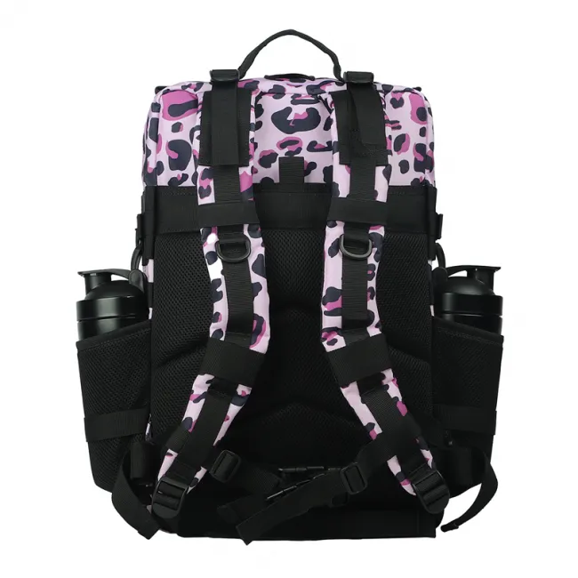 Pink Leopard Print Gym Backpack CA001