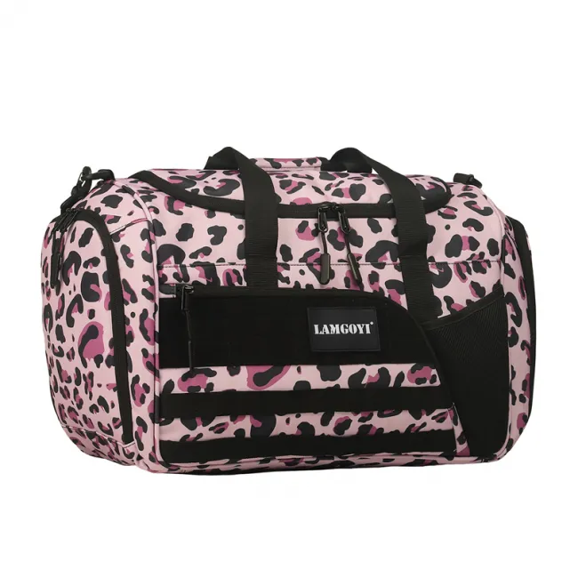 Duffle Bag Pink Leopard Print OEMBS54