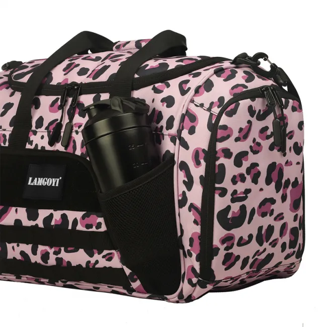 Duffle Bag Pink Leopard Print OEMBS54