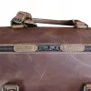 Crazy Horse Leather Duffle Bag OEMBS44-Brown