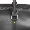 Crazy Horse Leather Travel Bag OEMBS44-Black