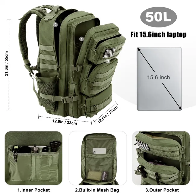 Tactical Backpack OEM039 Army Green