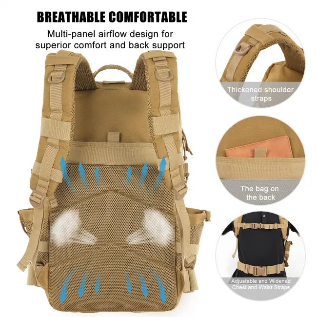 Tactical Backpack OEM039 Khaki