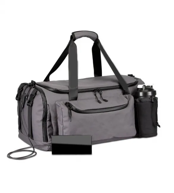 Gym Bag With Belt Holder S2307 Gray