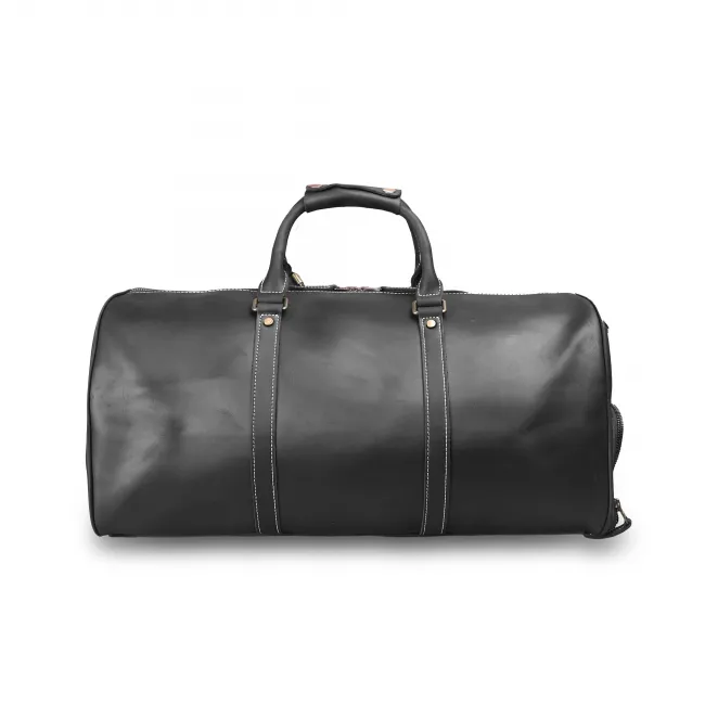 Crazy Horse Leather Travel Bag OEMBS44-Black